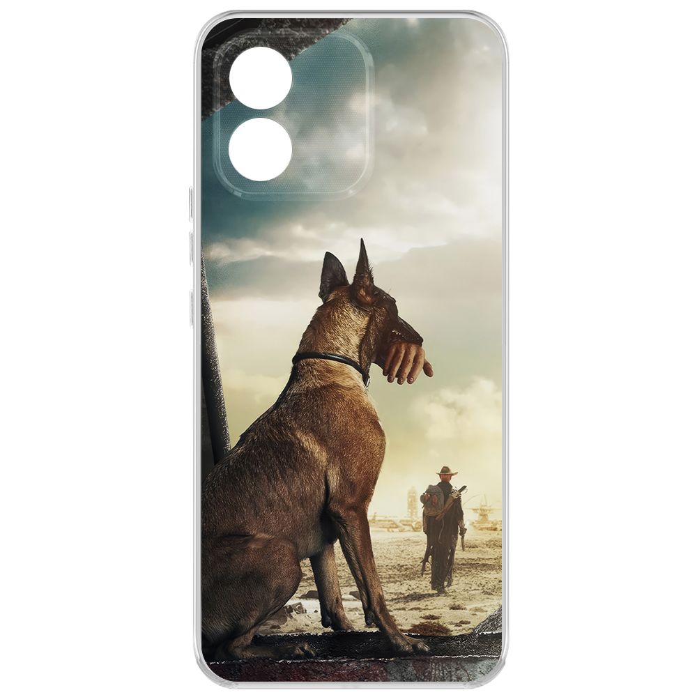 

Чехол-накладка Krutoff Clear Case Фоллаут (Fallout) - Псина для Honor X5, Прозрачный