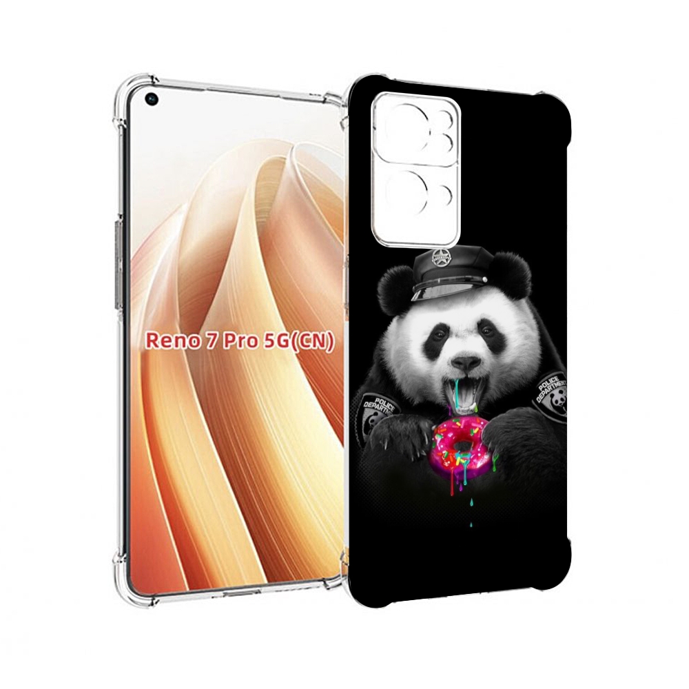

Чехол MyPads Панда-с-пончиком для OPPO Reno7 Pro 5G, Прозрачный, Tocco