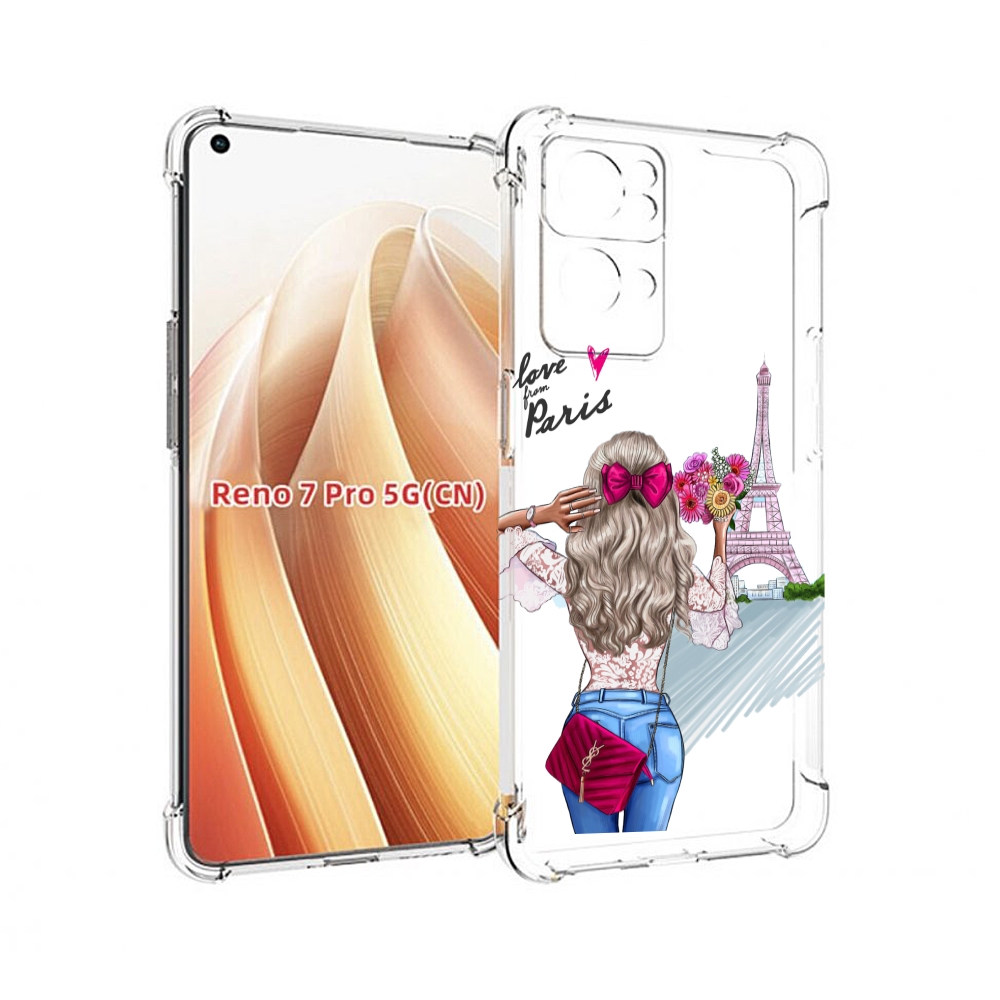 

Чехол MyPads Парижанка женский для OPPO Reno7 Pro 5G, Прозрачный, Tocco