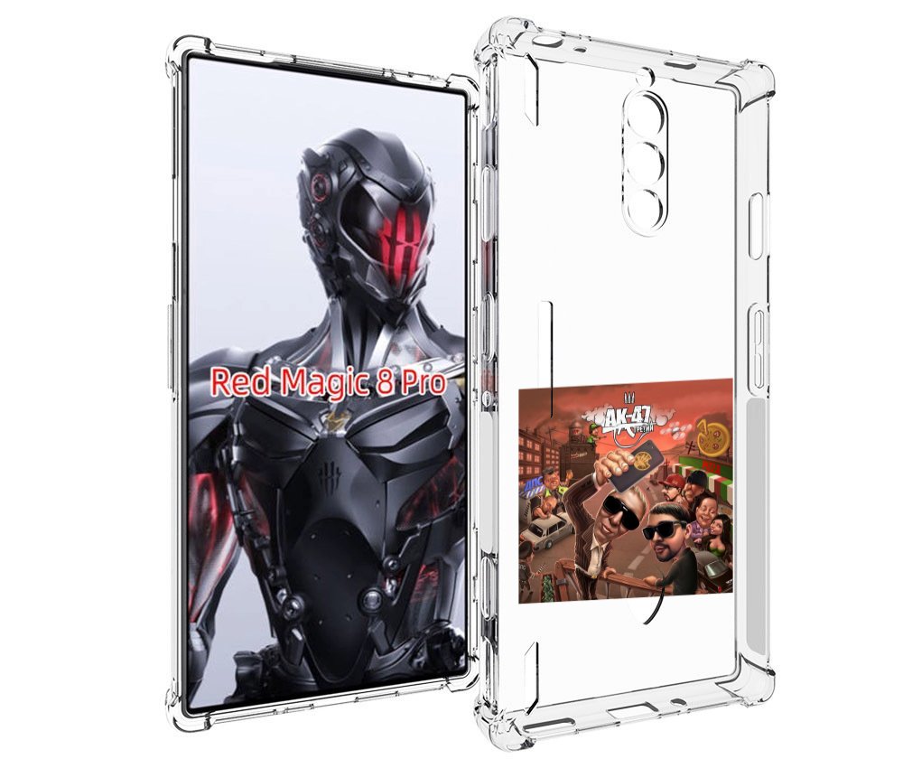 Чехол MyPads Третий АК-47 для ZTE Nubia Red Magic 8 Pro / Red Magic 8 Pro Plus