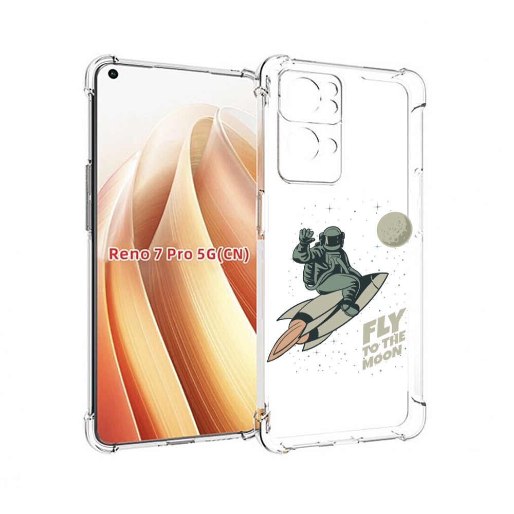 

Чехол MyPads Полет-на-Луну для OPPO Reno7 Pro 5G, Прозрачный, Tocco
