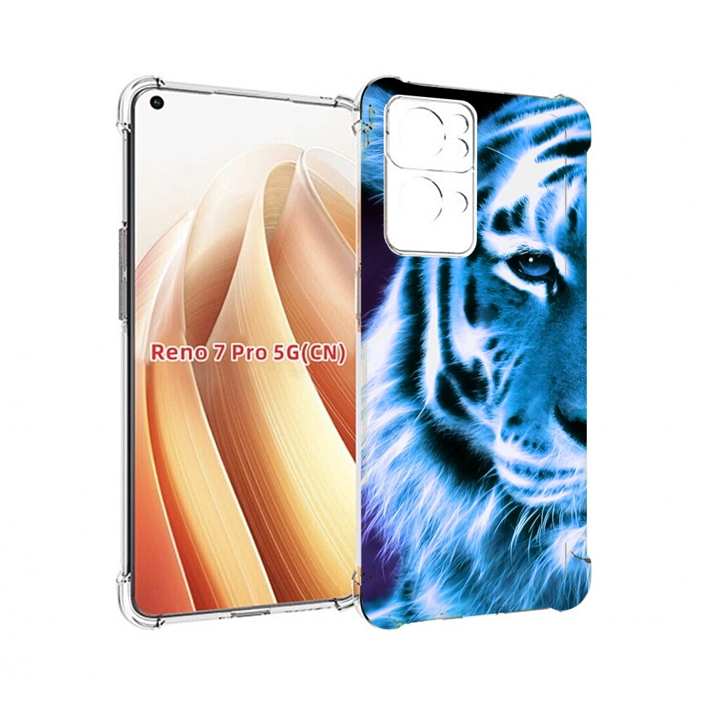 

Чехол MyPads Половина-тигра мужской для OPPO Reno7 Pro 5G, Прозрачный, Tocco