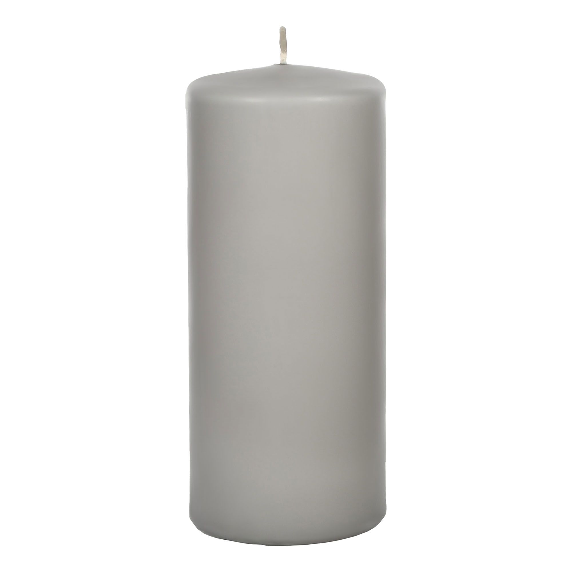 

Свеча декоративная Mercury Deco matt pillar 8x18 см серая