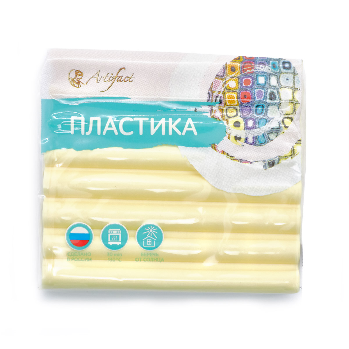 Пластика - полимерная глина 56 г «Цветочная коллекция» марципан