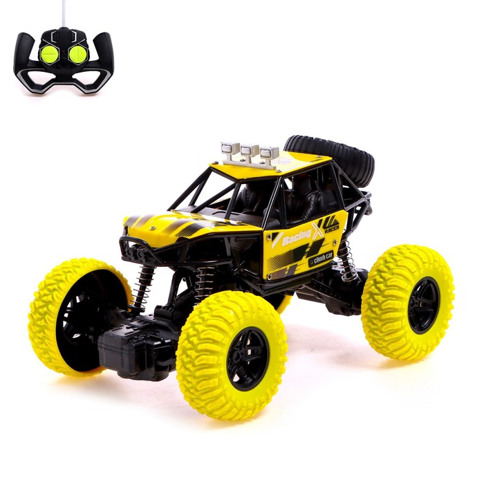 

Джип радиоуправляемый «Джип-триал», работает от аккумулятора, цвет жёлтый