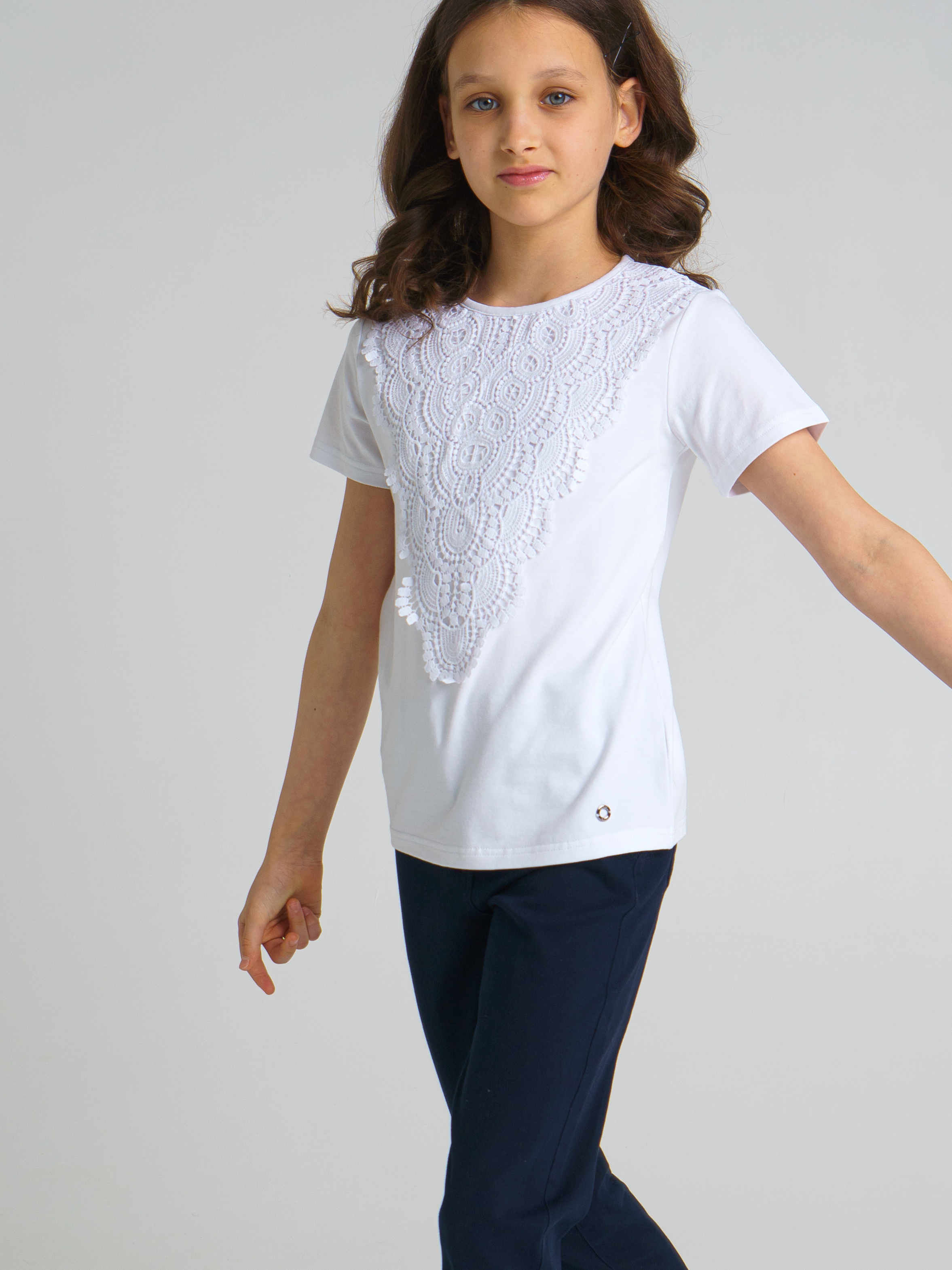 

Футболка детская PlayToday 22127079 цв. белый р. 158, 22127079