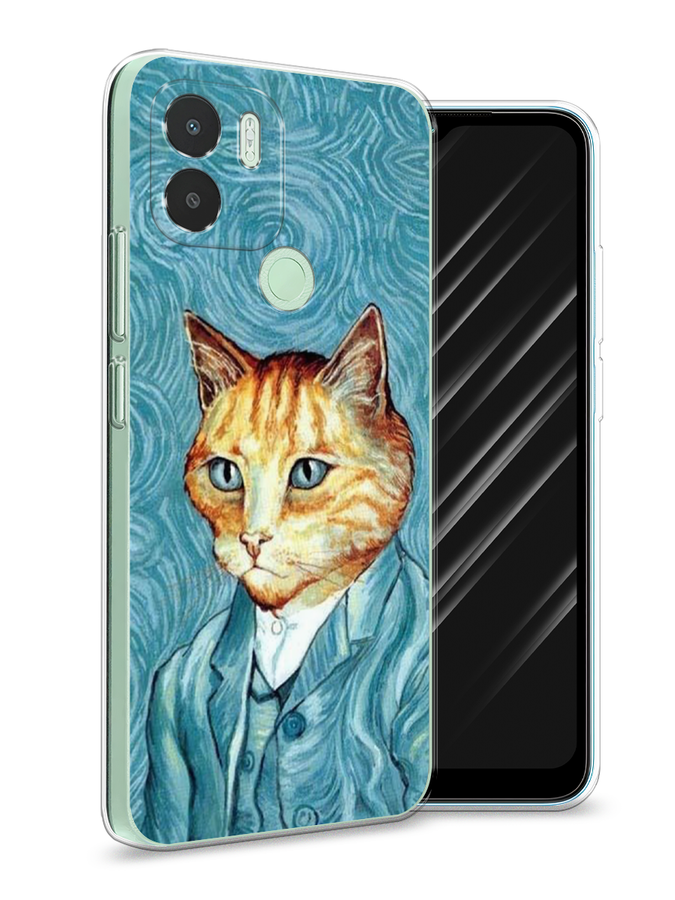

Чехол Awog на Xiaomi Redmi A1+/Redmi A2+/Poco C51/C50 "Кот Ван Гог", Голубой;коричневый, 319350-1