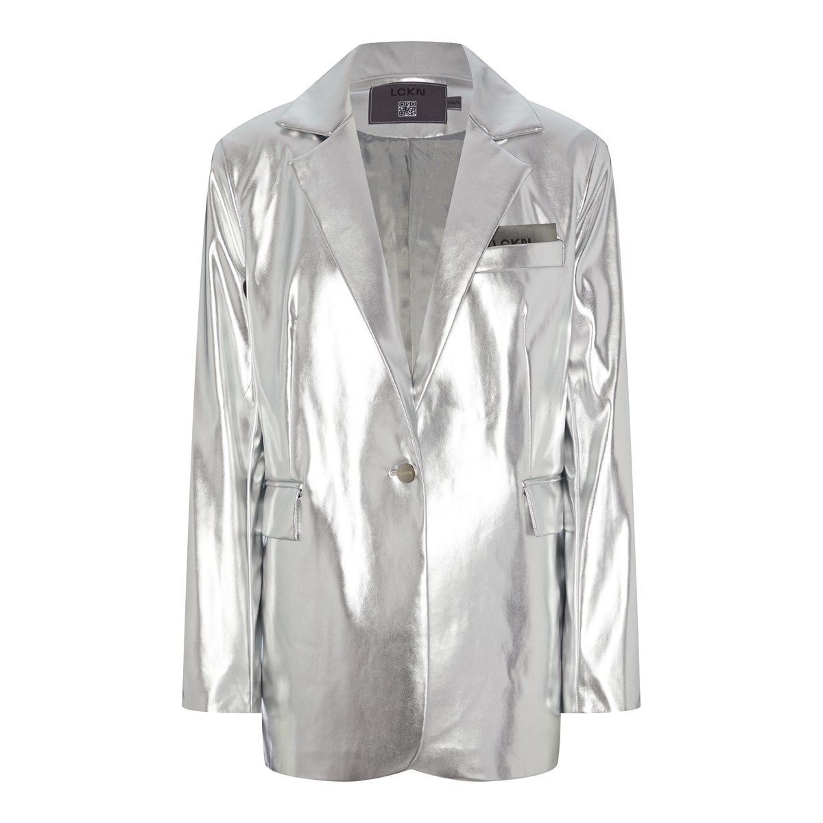 

Жакет женский Lckn 43747 серебристый M/L, 43747