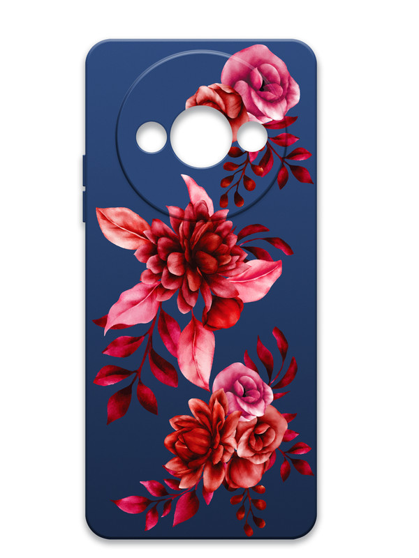 

Чехол Brozo на Xiaomi Redmi A3 Гранатовые Цветы, Синий, Xiaomi Redmi A3