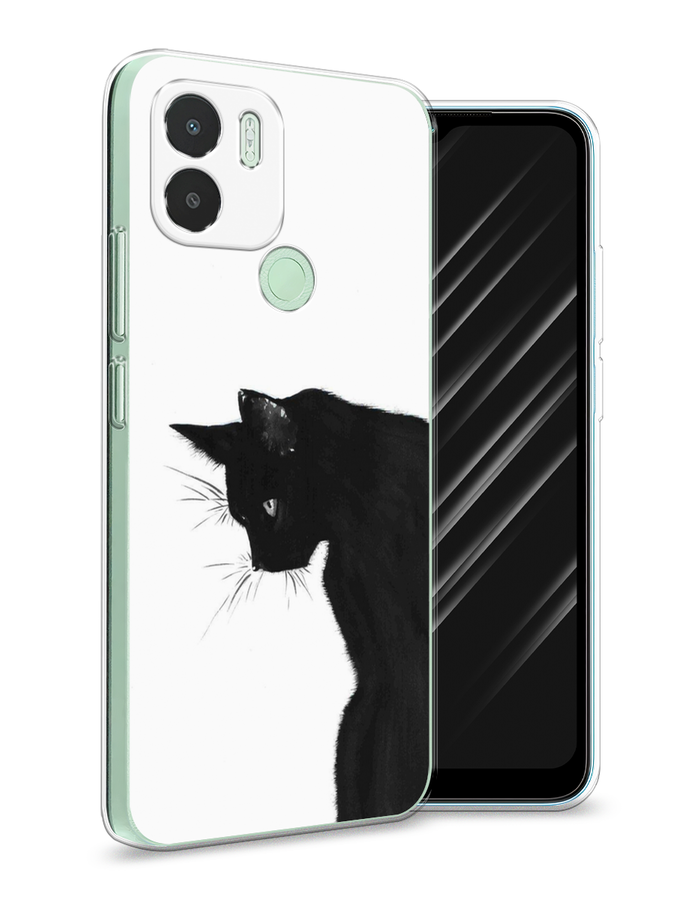 

Чехол Awog на Xiaomi Redmi A1+/Redmi A2+, Poco C51/C50 "Black cat", Черный;белый, 319350-1