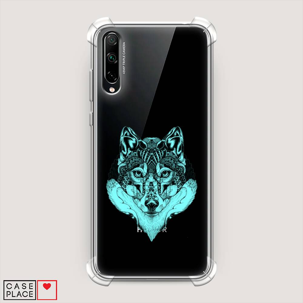 

Чехол Awog на Honor 30i "Бирюзовый волк", Разноцветный, 6104051-1