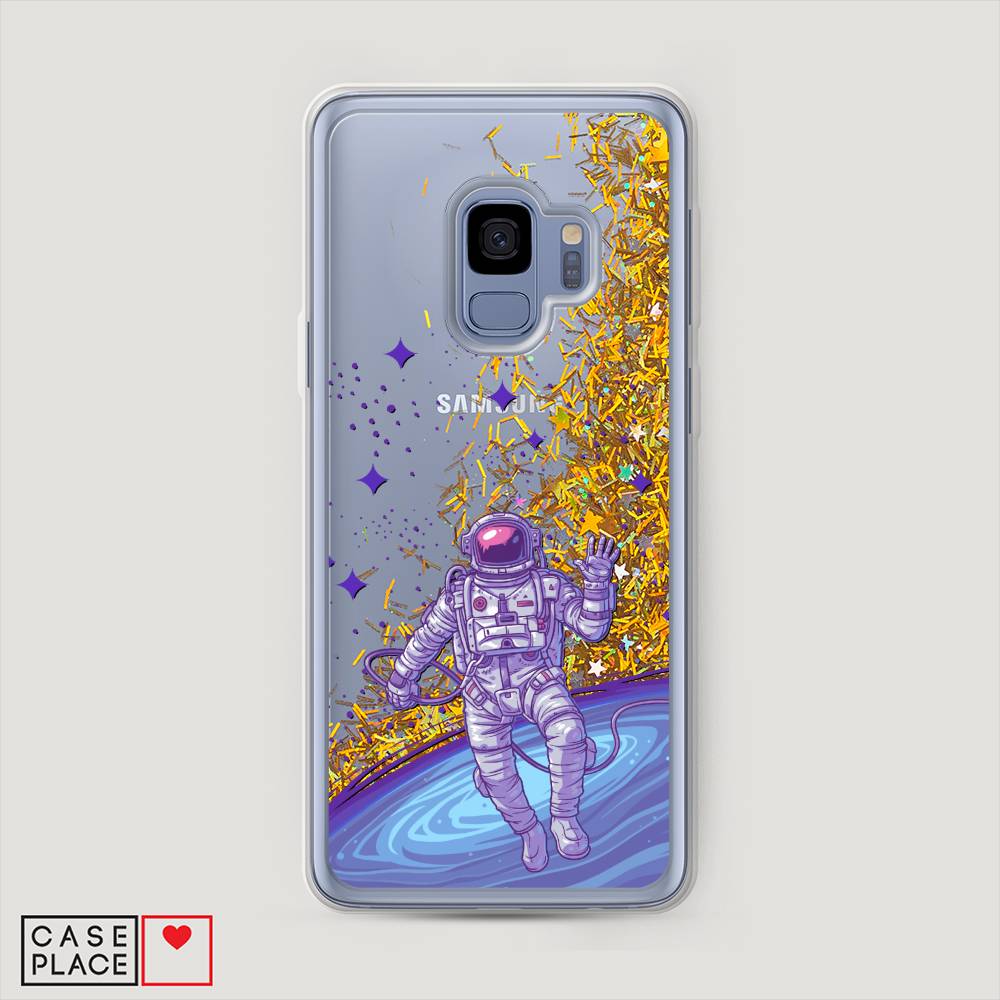 

Чехол Awog на Samsung Galaxy S9 "Космонавт в открытом космосе", Синий, 25790-1