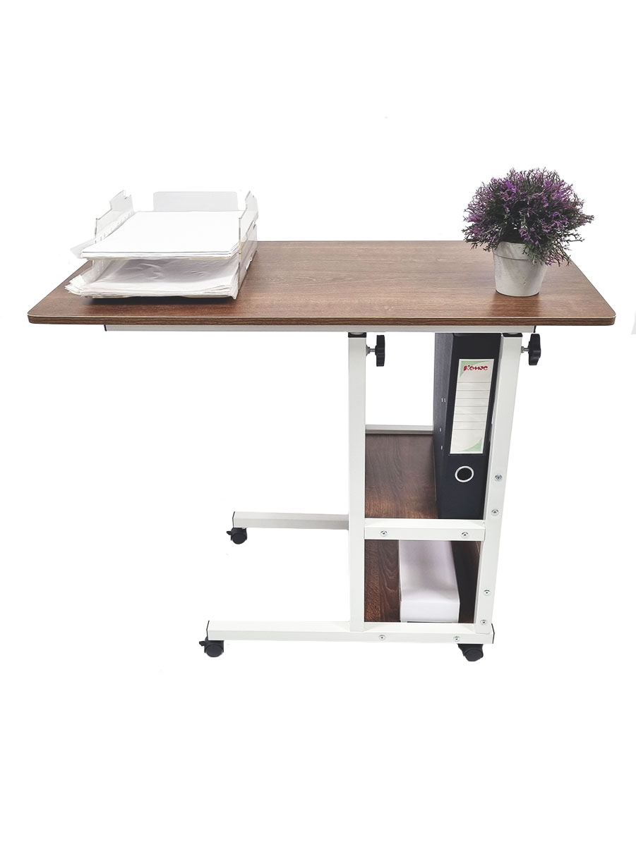 фото Прикроватный столик для ноутбука с регулировкой высоты, темно-коричневый urm