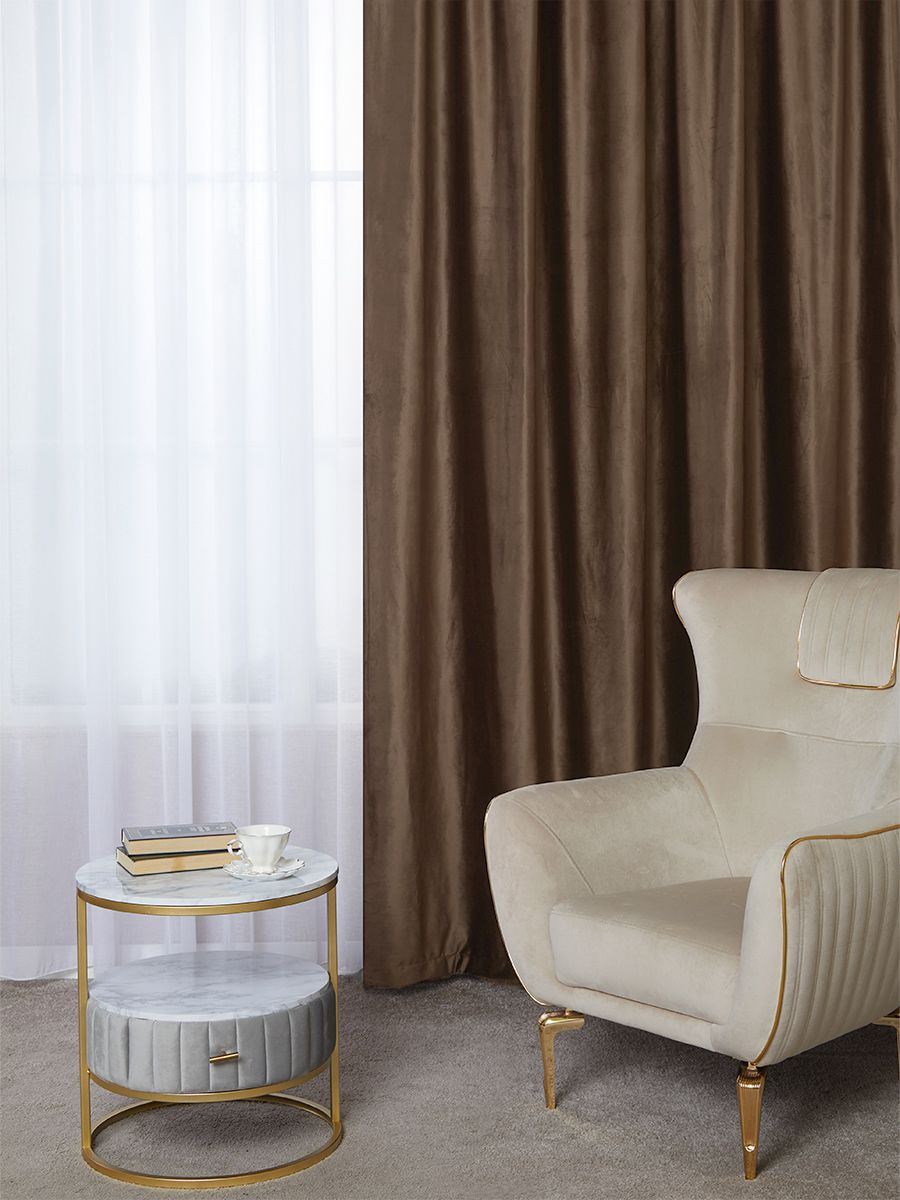 

Штора A&H Бархат 300x230 см на шторной ленте, 2velvet-1