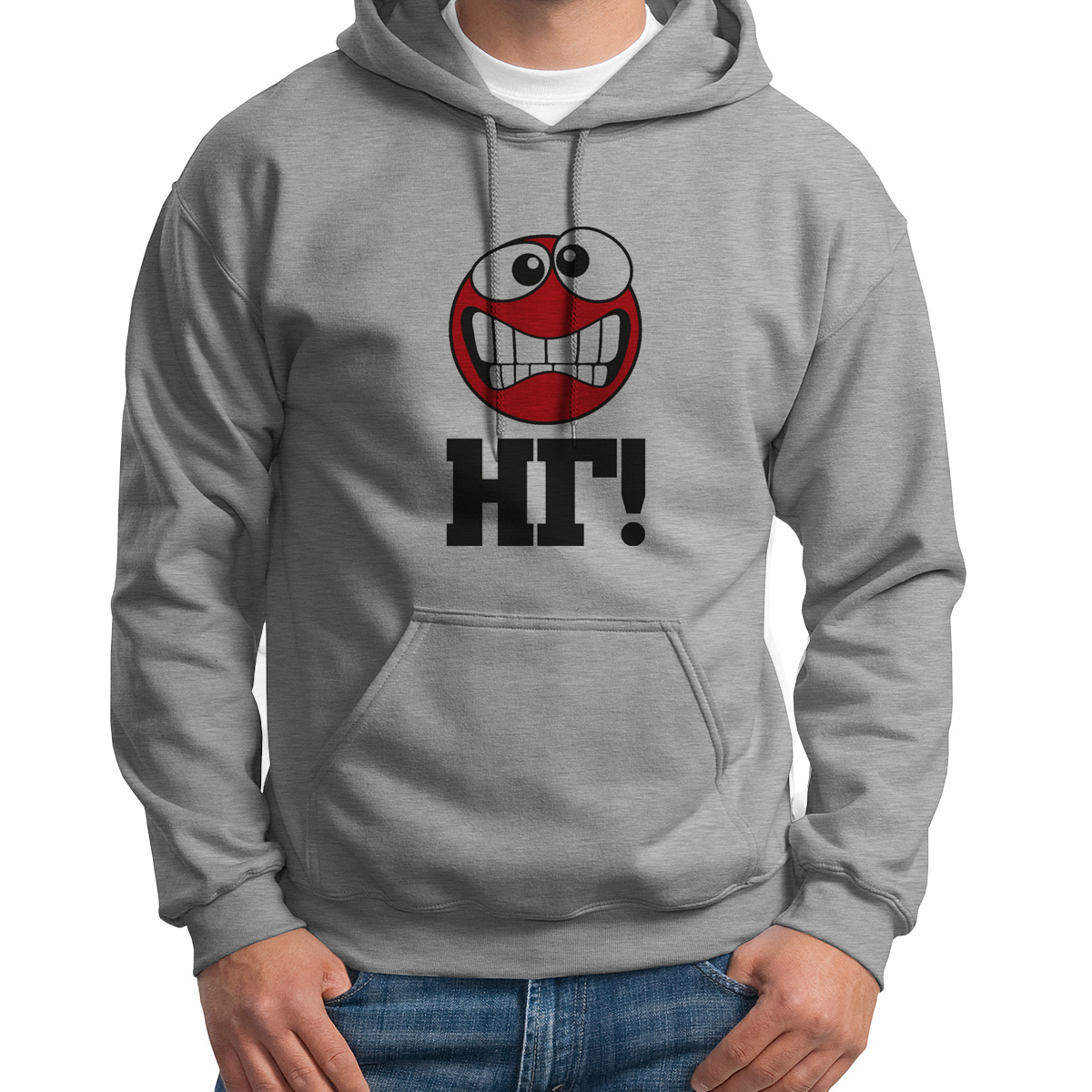 

Худи унисекс CoolPodarok НГ новый год серое 54 RU, S0113821