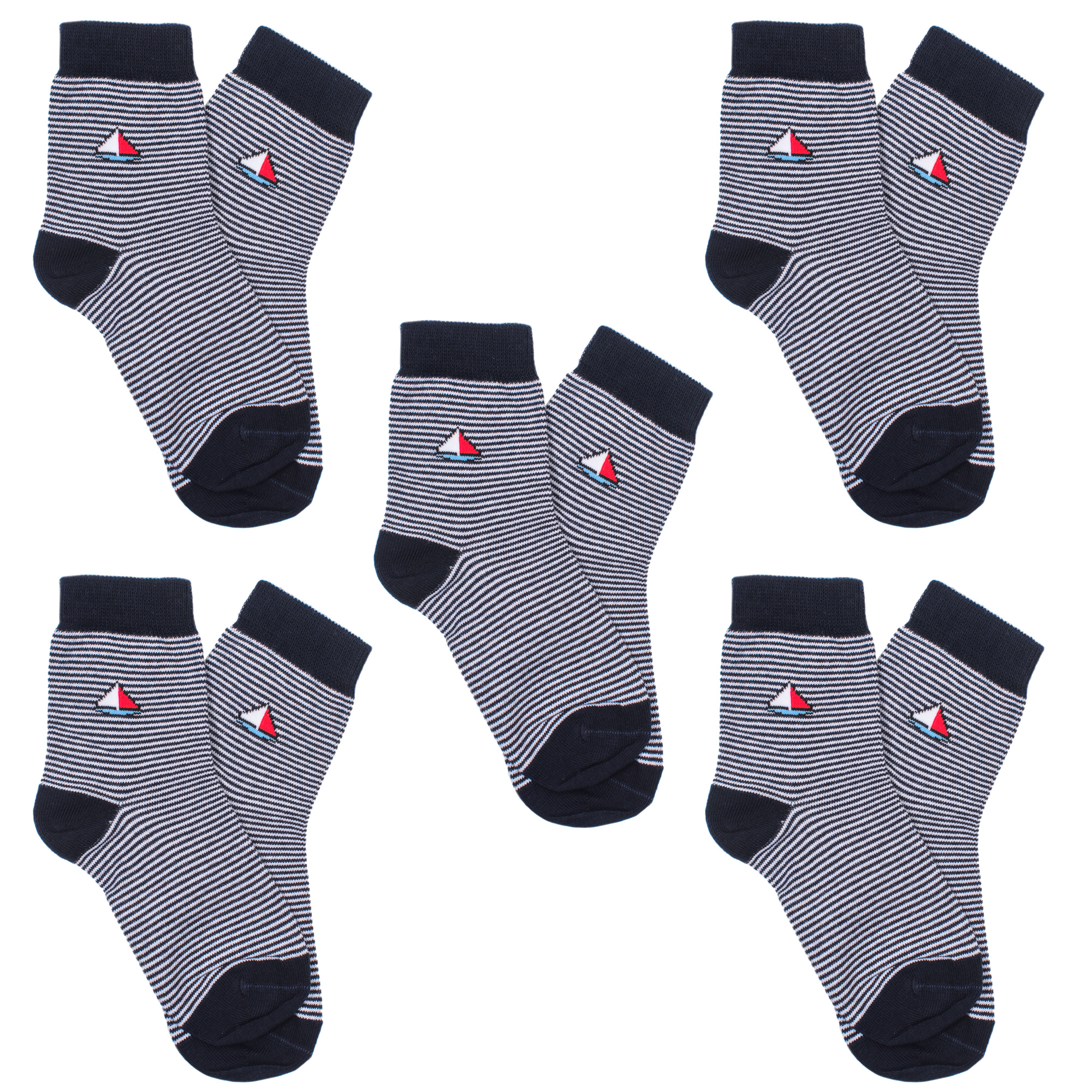 

Носки для мальчиков Rusocks 5-Д-86 цв. синий; белый р. 20-22, 5-Д-86