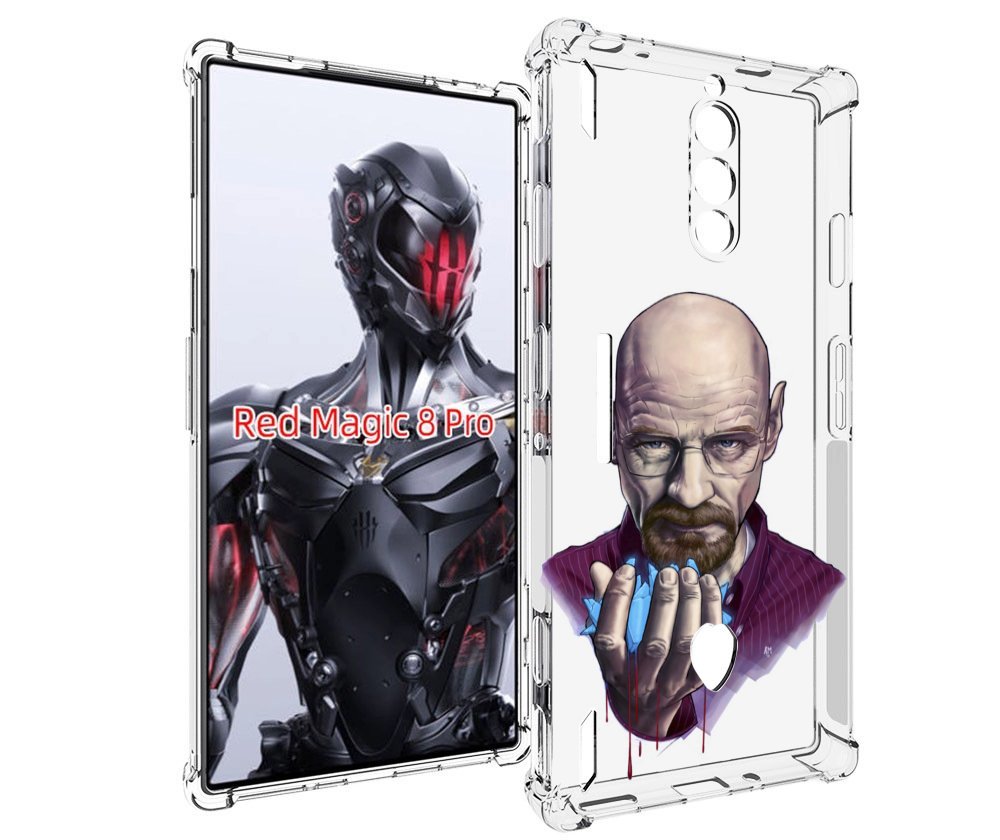 Чехол MyPads Хайзенберг для ZTE Nubia Red Magic 8 Pro / Red Magic 8 Pro Plus
