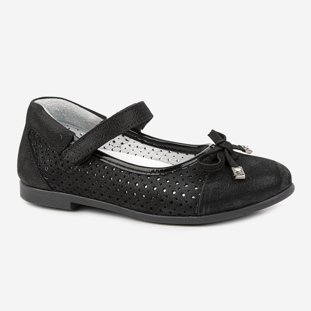 Туфли детские Kapika 22874т-2, цвет черный, размер 30 EU