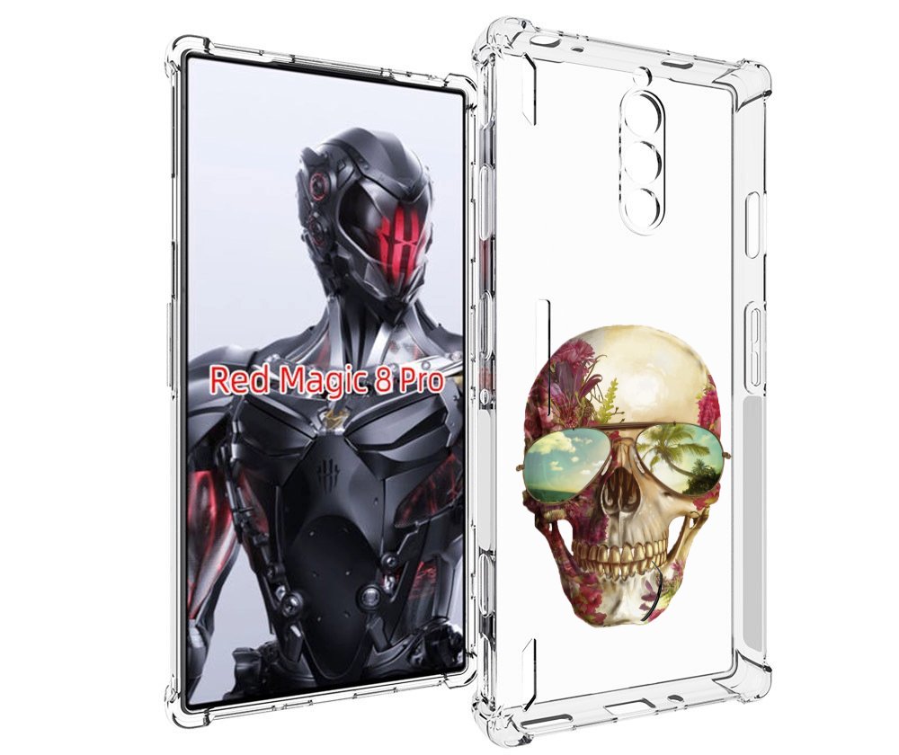 

Чехол MyPads Череп с очками для ZTE Nubia Red Magic 8 Pro / Red Magic 8 Pro Plus, Tocco