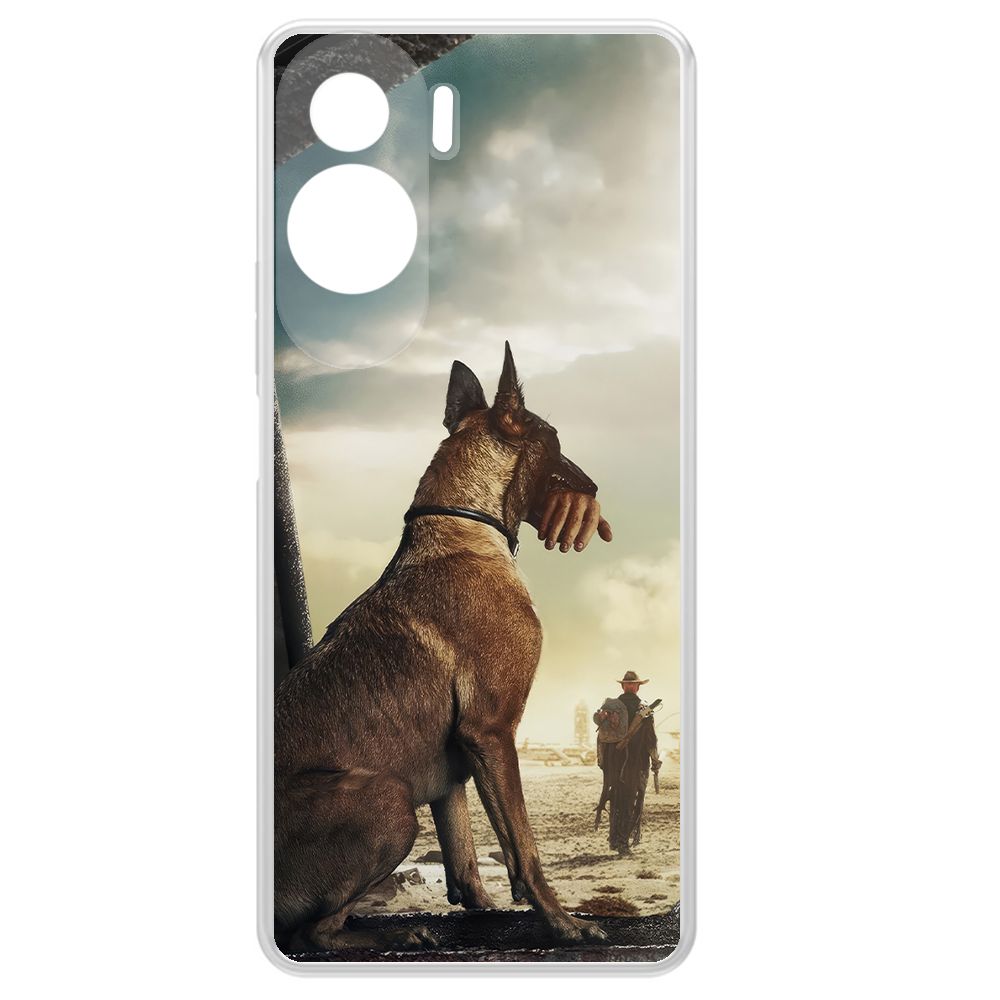 

Чехол-накладка Krutoff Clear Case Фоллаут (Fallout) - Псина для Honor X50i, Прозрачный