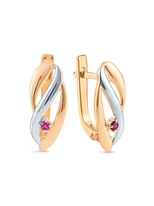 

Серьги из серебра с рубином SamoroDki Jewelry 2-03-004-02з