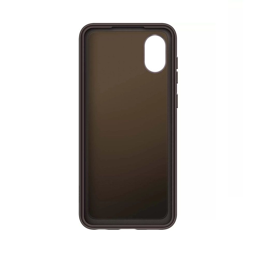 Чехол для смартфона Samsung Soft Clear Cover A03 Core черный (EF-QA032)