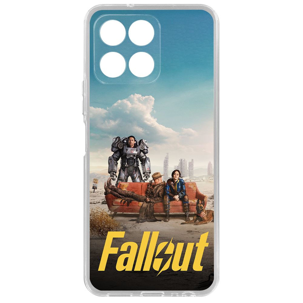 

Чехол-накладка Krutoff Clear Case Фоллаут (Fallout) - Постер для Honor X6a, Прозрачный