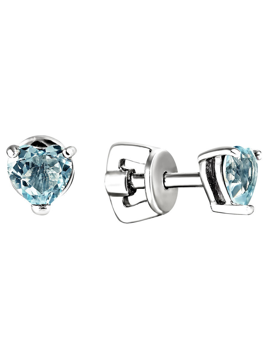 

Серьги-пусеты серебро с топазом SamoroDki Jewelry 2-04-008-08рП, 2-04-008-08рП
