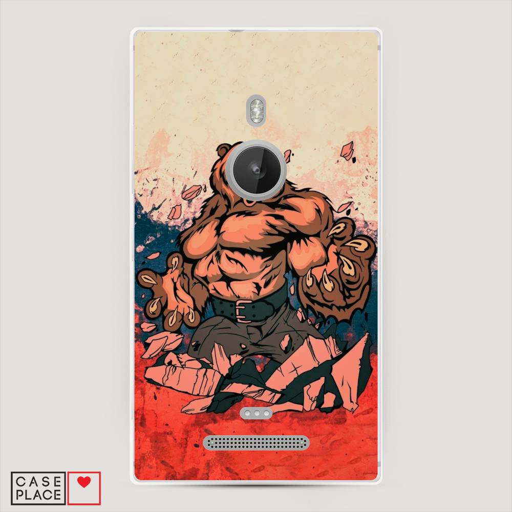 

Чехол Awog "Медведь с флагом РФ" для Lumia 925