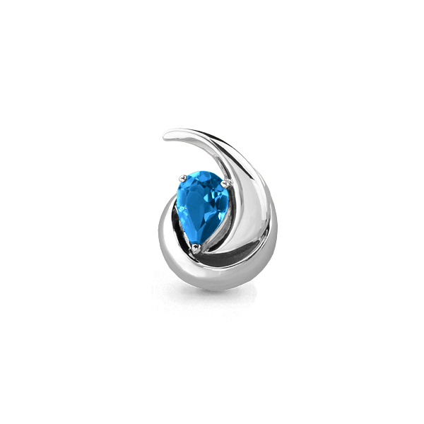 

Кулон из серебра с топазом Aquamarine 2523005, 2523005_925_р