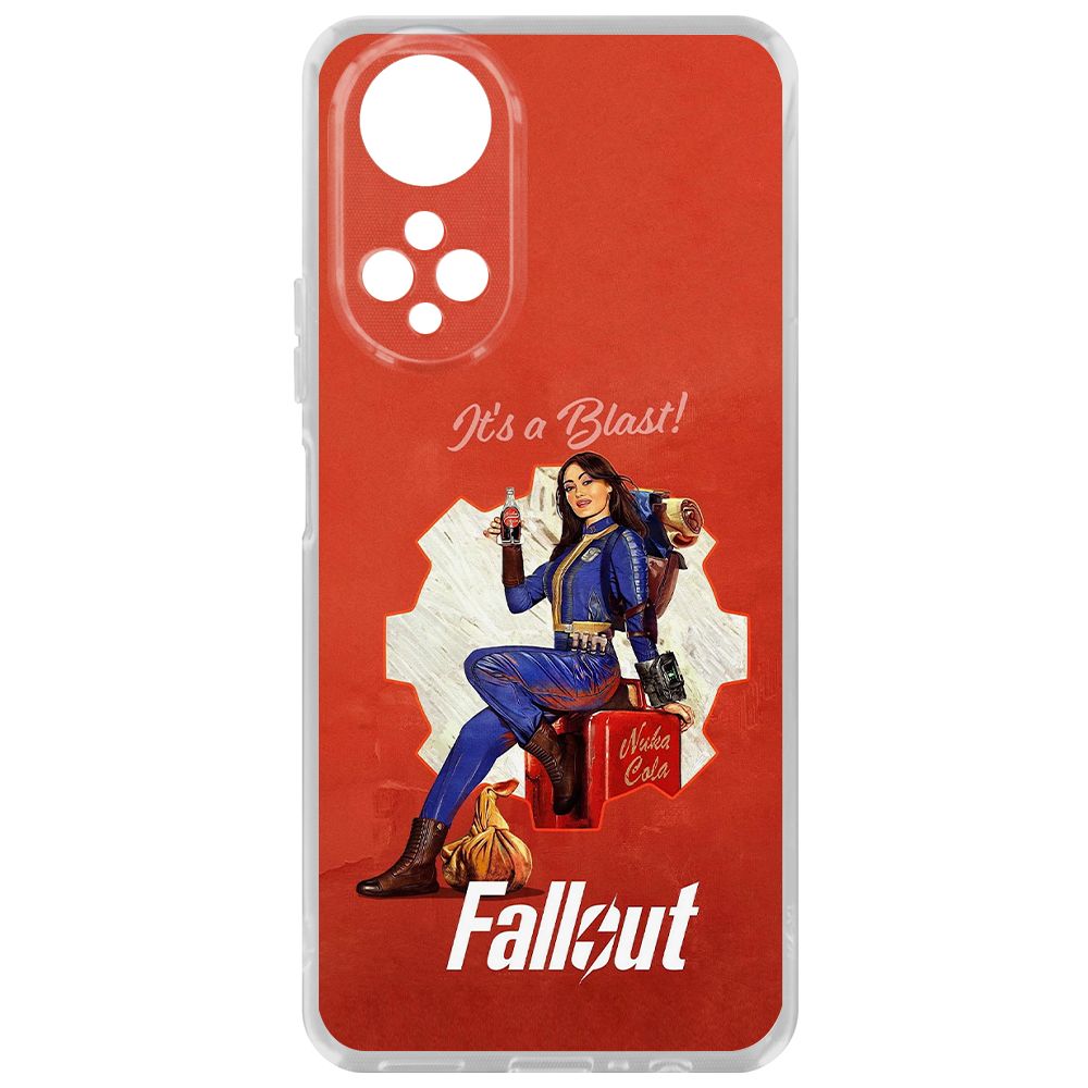 

Чехол-накладка Krutoff Clear Case Фоллаут (Fallout) - Это взрыв! для Honor X7, Прозрачный