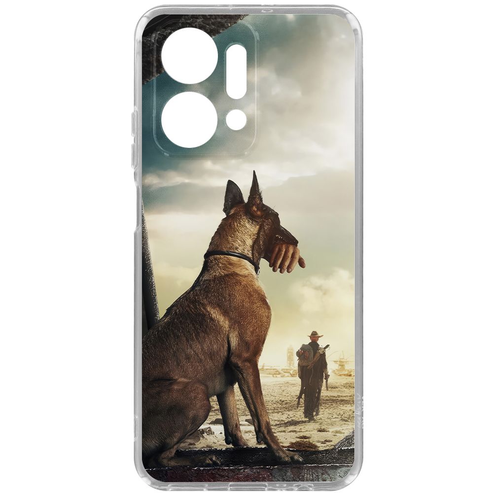 

Чехол-накладка Krutoff Clear Case Фоллаут (Fallout) - Псина для Honor X7a