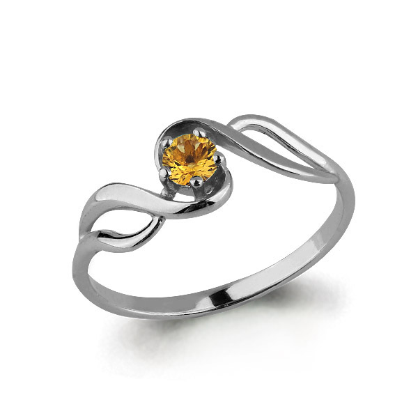 

Кольцо из серебра с цитрином р. Aquamarine 6576306, 6576306_925_р