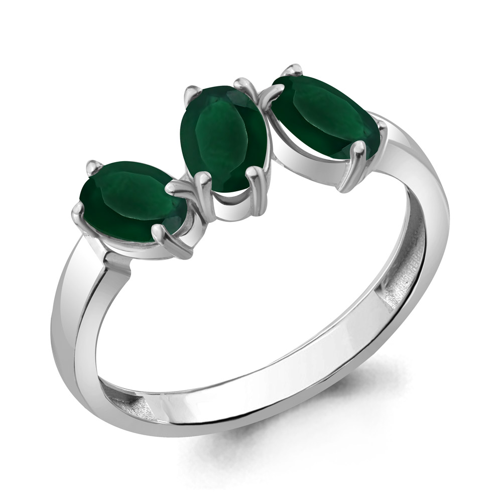 

Кольцо из серебра с агатом р. Aquamarine 6939009, 6939009_925_р