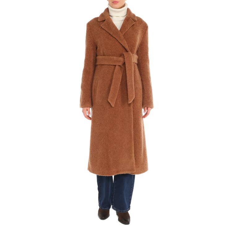 

Пальто женское Calzetti MINDY коричневое XL, Коричневый, MINDY
