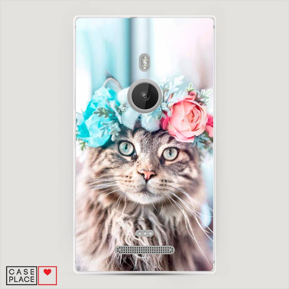 

Чехол Awog "Кот в венке" для Lumia 925