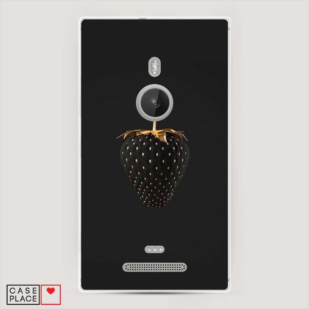 

Чехол Awog "Черно-золотая клубника" для Lumia 925