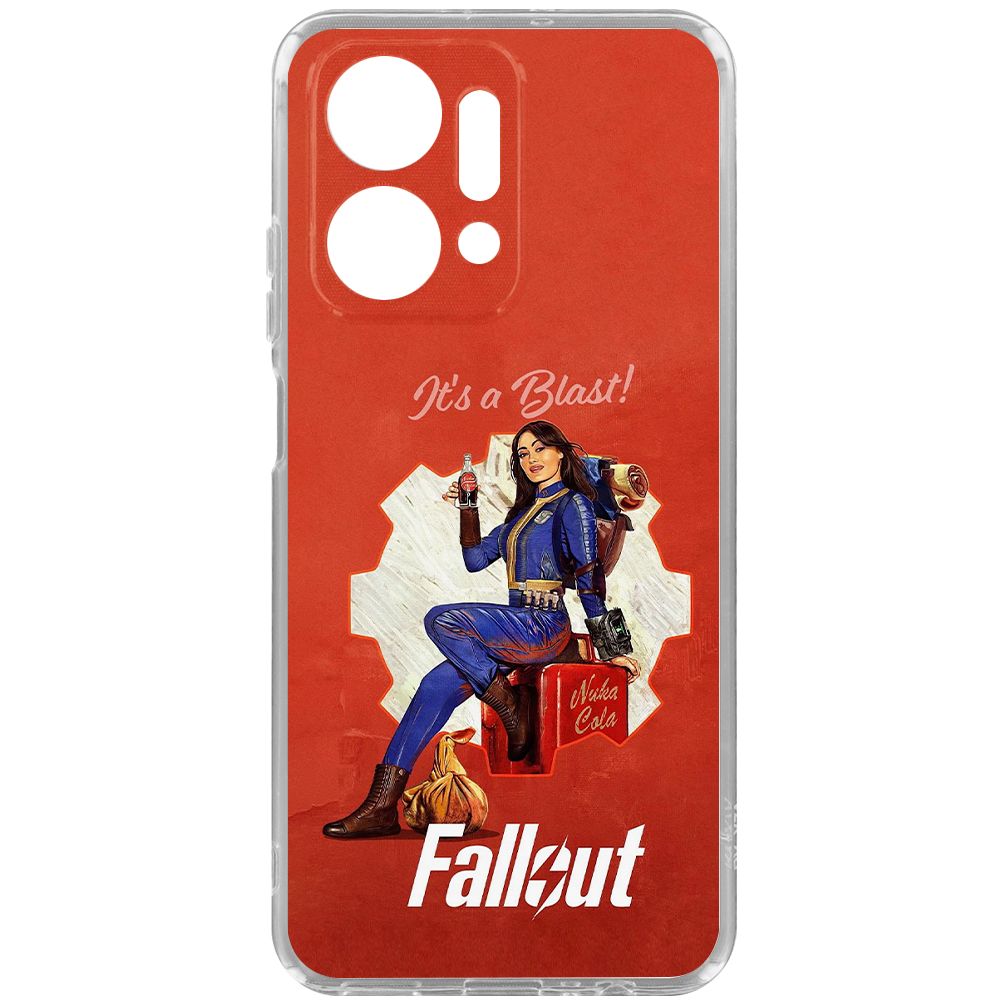 

Чехол-накладка Krutoff Clear Case Фоллаут (Fallout) - Это взрыв! для Honor X7a Plus