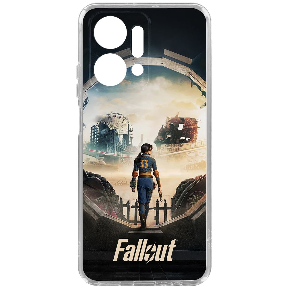

Чехол-накладка Krutoff Clear Case Фоллаут (Fallout) - Убежище 33 для Honor X7a Plus, Прозрачный