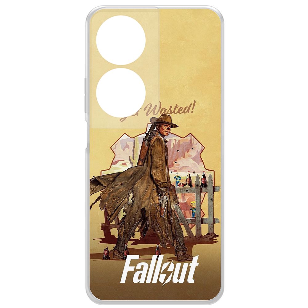 

Чехол-накладка Krutoff Clear Case Фоллаут (Fallout) - Давай напьемся! для Honor X7b, Прозрачный