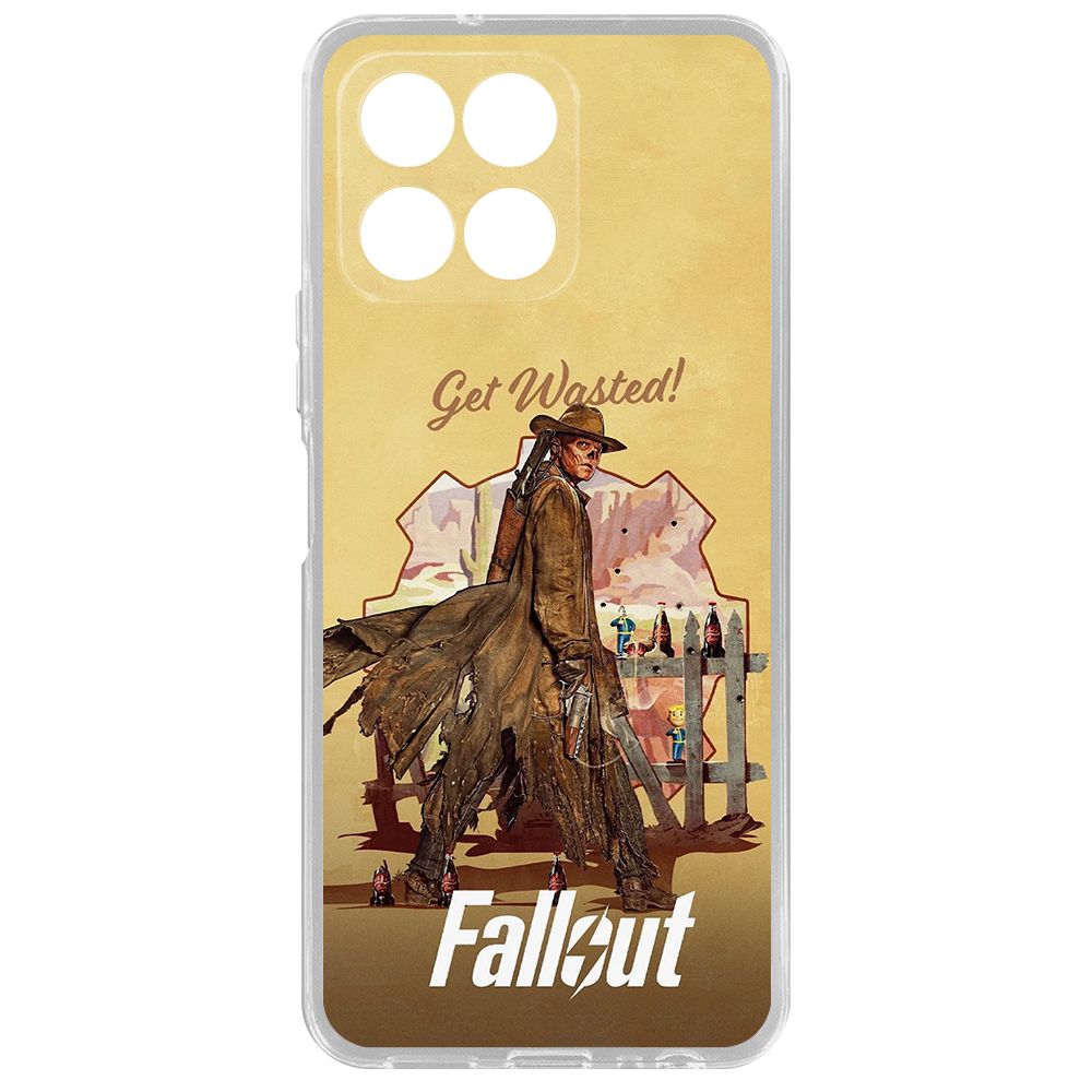 

Чехол-накладка Krutoff Clear Case Фоллаут (Fallout) - Давай напьемся! для Honor X8 5G, Прозрачный