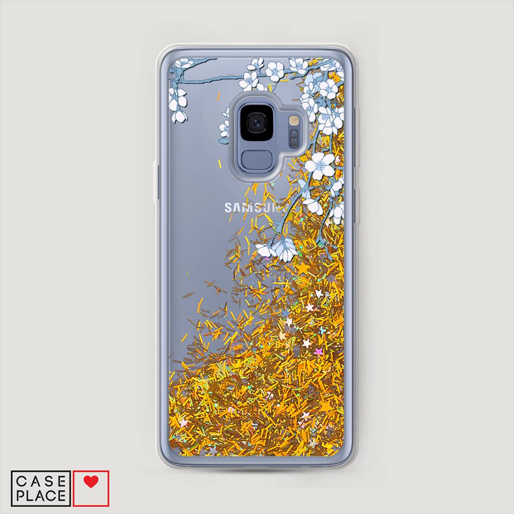 

Чехол Awog на Samsung Galaxy S9 "Цветочная фантазия 3", Голубой, 25790-1