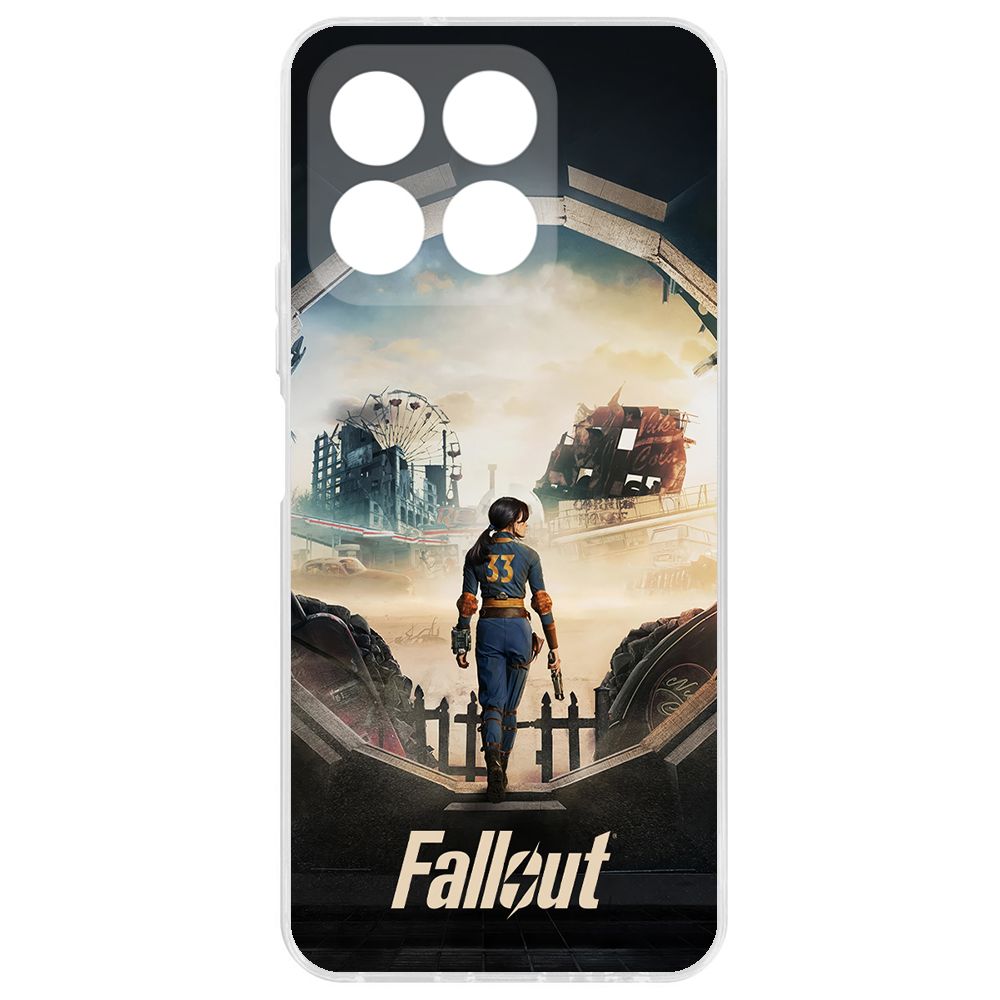 

Чехол-накладка Krutoff Clear Case Фоллаут (Fallout) - Убежище 33 для Honor X8b, Прозрачный