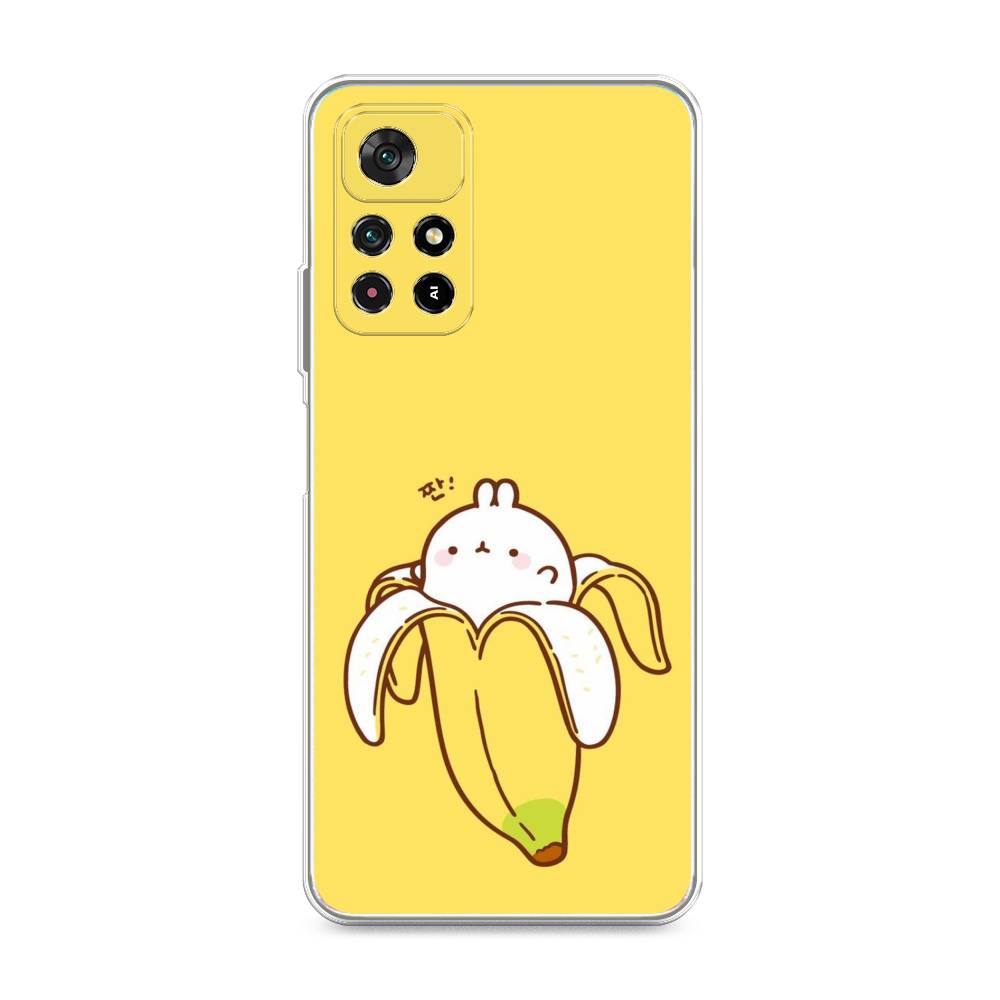 фото Силиконовый чехол "зайчик-бананчик" на xiaomi redmi note 11s 5g awog