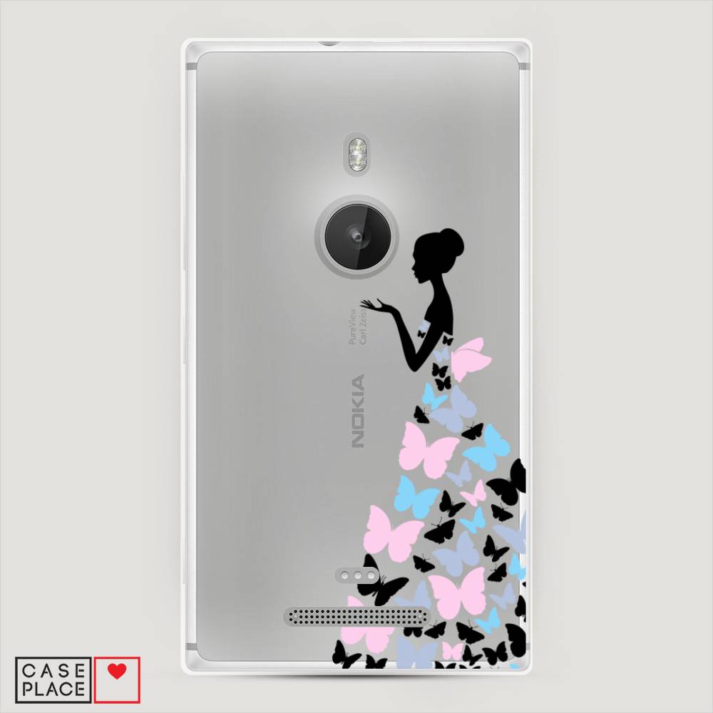фото Чехол awog "платье из бабочек" для lumia 925
