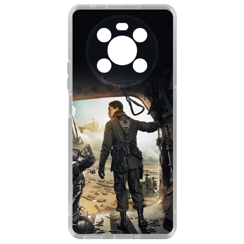 

Чехол-накладка Krutoff Clear Case Фоллаут (Fallout) - Аарон для Honor X9, Прозрачный