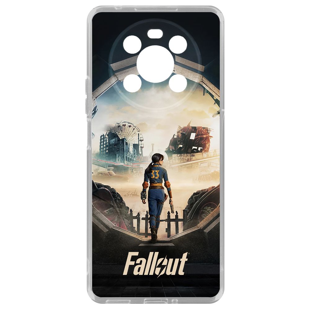 

Чехол-накладка Krutoff Clear Case Фоллаут (Fallout) - Убежище 33 для Honor X9, Прозрачный