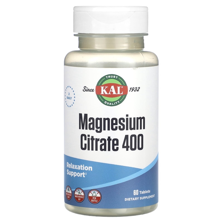 Магний цитрат KAL Magnesium Citrate 60 капсул 400 мг