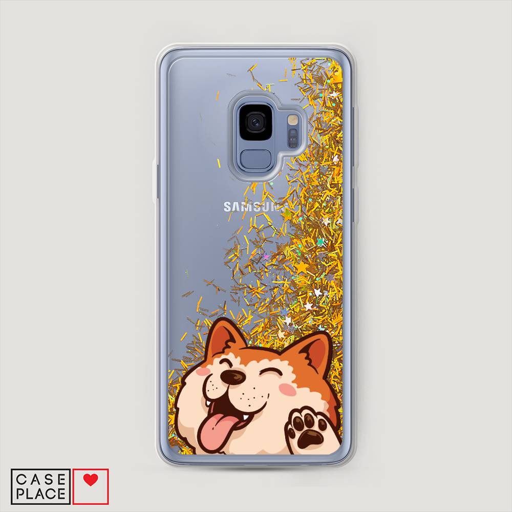 

Чехол Awog на Samsung Galaxy S9 "Акита-ину машет", Оранжевый, 25790-1