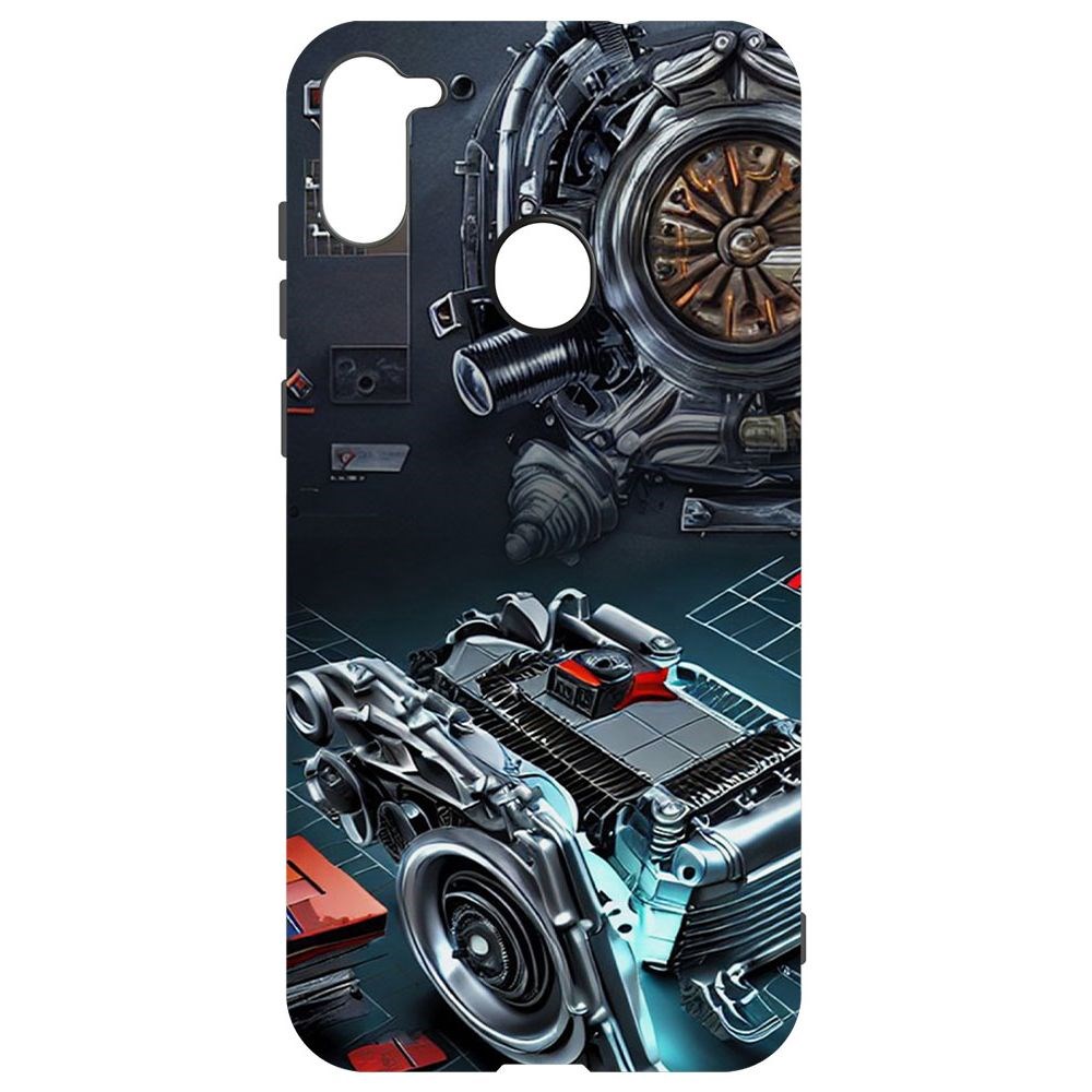 

Чехол-накладка Софт Моторы для Samsung Galaxy M11 (M115), Черный